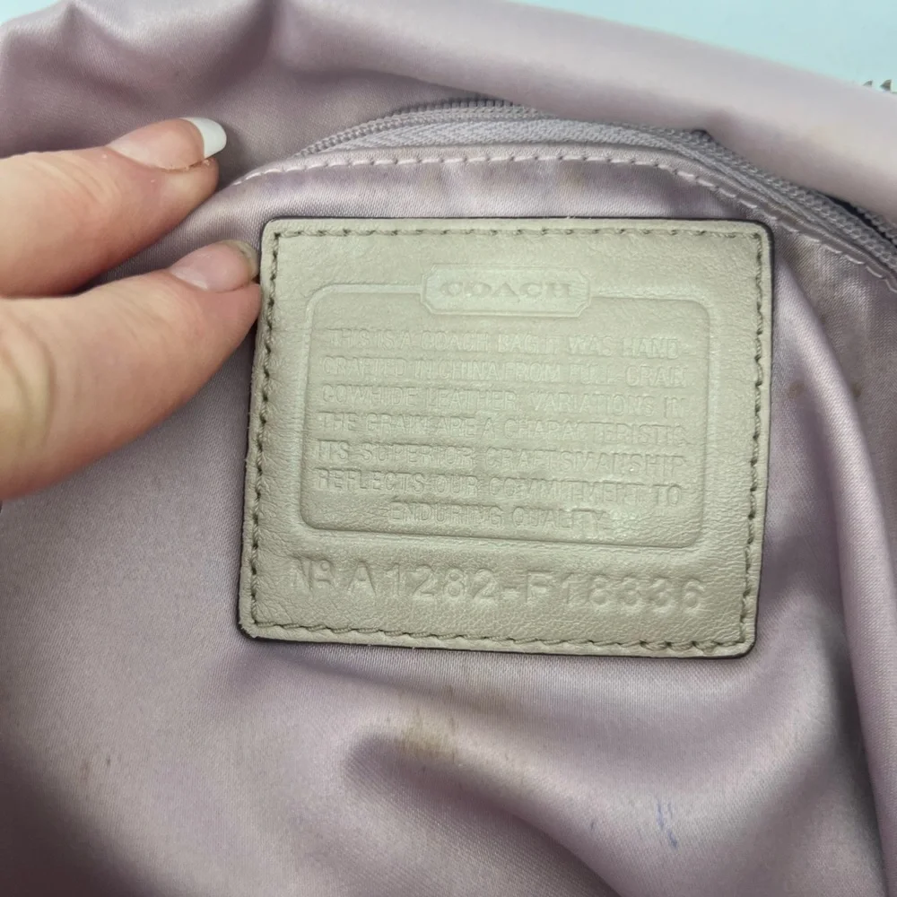 Coach Laura Leather Tote taupe